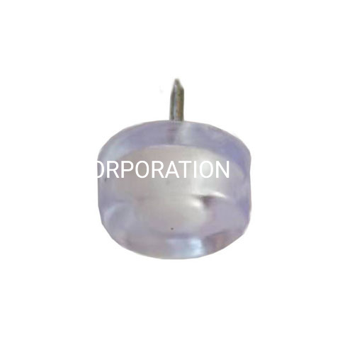 Fornecimento de fábrica de plástico transparente 18mm mesa prego deslizar conector protetor de cadeira