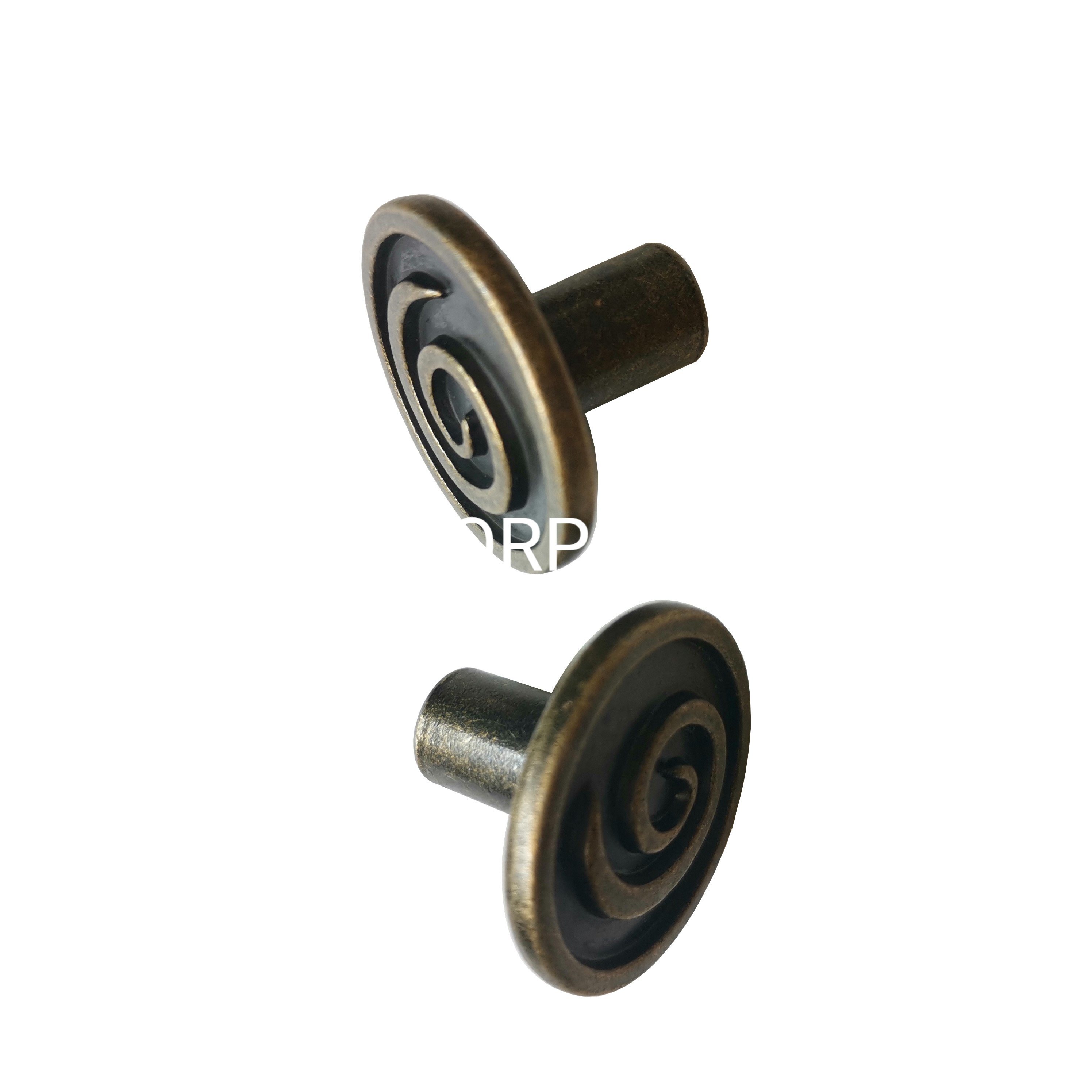 Puxador de liga de zinco de cogumelo redondo clássico para móveis Puxador de armário