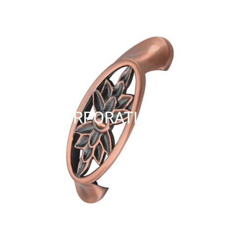 Punho antigo liga de zinco da gaveta do punho do armário do punho da tração do cobre 64mm