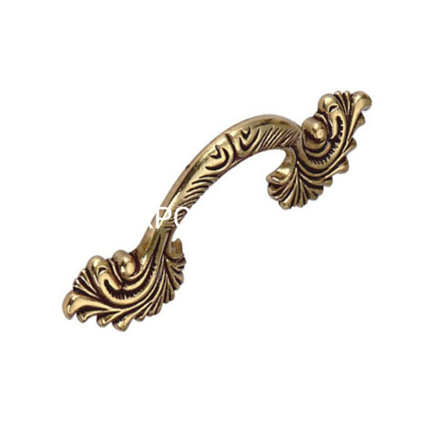 Atacado Clássico Dourado Latão Antigo 64mm Puxador Puxador Gaveta