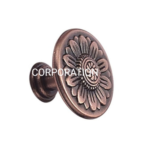 Fornecimento de fábrica liga de zinco cobre antigo 32mm botão da gaveta botão do armário